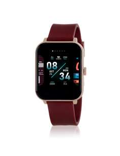 Reloj Unisex SmartWatch color negro y correa de silicona Marrón - Marea B63006/8