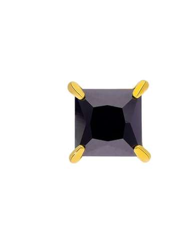Pendiente Caballero Piedra Negra acero| Joyería Jiménez Santa Pola