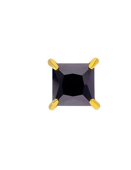 Pendiente Caballero Piedra Negra acero| Joyería Jiménez Santa Pola