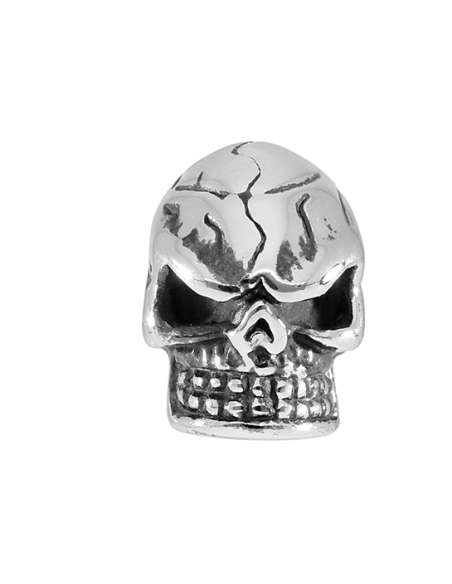 Pendiente Aro con Calavera de Acero para Hombre | Joyería Jiménez Santa Pola