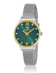 Reloj para Mujer  esfera verde esmeralda con índices decorados - Marea B54302/3