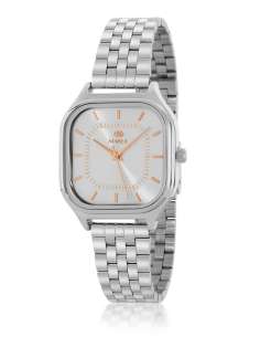 Reloj para Mujer esfera plateada con Caja Cuadrada - Marea B41381/1