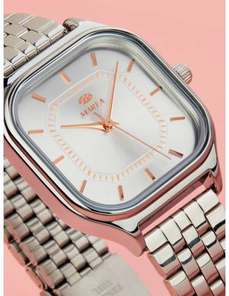 Reloj para Mujer Marea B41381/1 de Acero con Caja Cuadrada