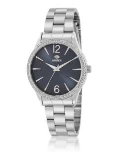 Reloj para Mujer con Esfera Azul y Bisel Brillante - Marea B41413/5