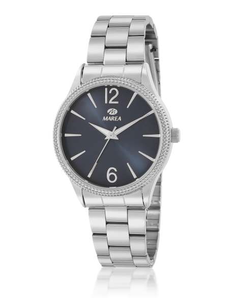 Reloj para Mujer con Esfera Azul y Bisel Brillante - Marea B41413/5