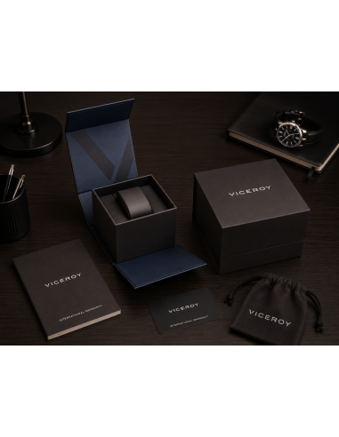 Reloj para Hombre en Acero Bicolor con Esfera Negra y Verde - Viceroy 42425-63