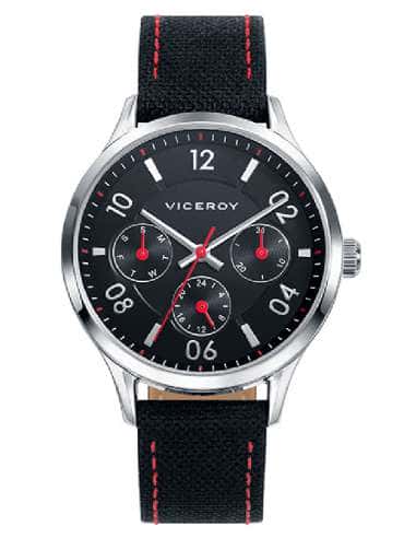 Reloj para Niño Con esfera Negra y Detalles en Rojo- Viceroy 401099-55