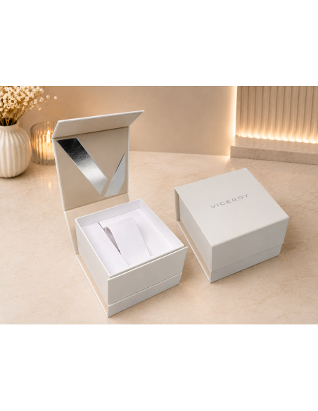 Reloj para Mujer Caja Rectangular con Brazalete Bicolor en Acero - Viceroy 401240-57