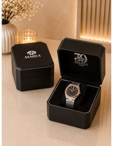Reloj para Mujer con Correa Milanesa de Acero y Esfera Marrón - Marea B54305/3