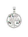Colgante Árbol de la Vida en Plata de Ley con Circonitas