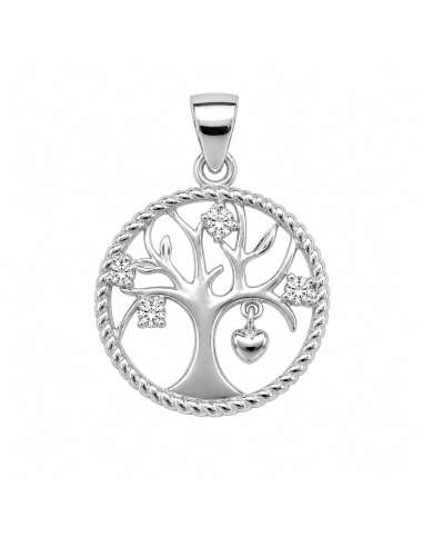 Colgante para Mujer Árbol de la Vida con Circonitas - Plata de Ley
