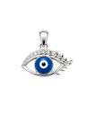 Colgante para Mujer Ojo Turco con Pestañas - Plata de Ley