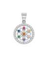 Colgante para Mujer Mandala Multicolor - Plata de Ley