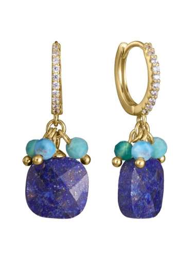 Pendientes para Mujer Colgantes con Circonitas de Plata Dorada - Viceroy 13270E100-42