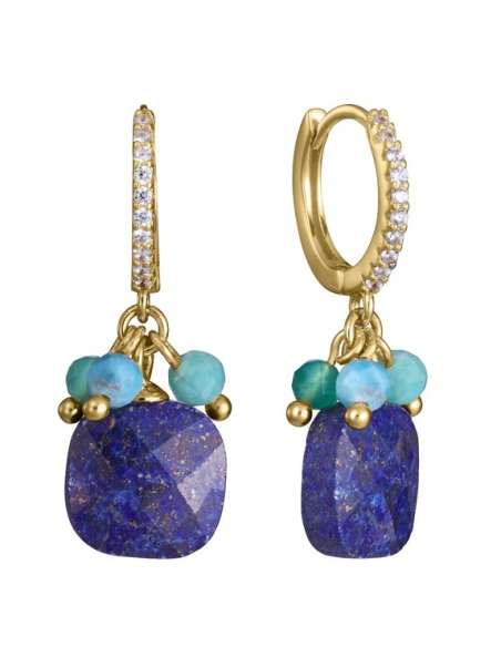 Pendientes para Mujer Colgantes con Circonitas de Plata Dorada - Viceroy 13270E100-42