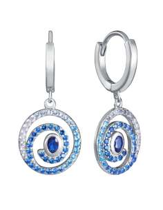 Pendientes para Mujer de Plata con Circonitas Azules y Blancas- Viceroy 9166E000-30
