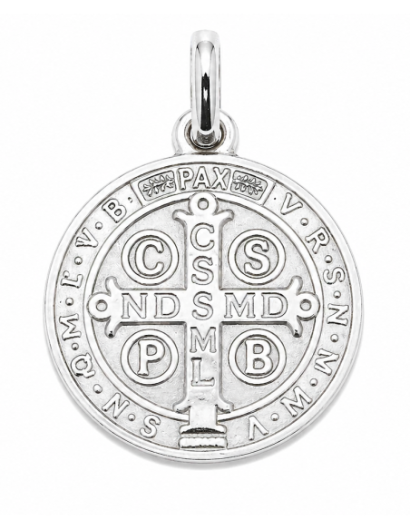 Medalla San Benito plata de ley