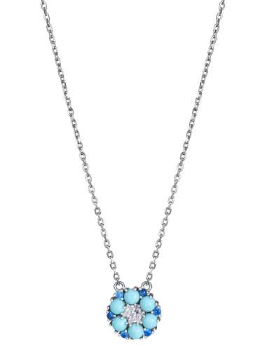 Collar para Mujer de Plata con Turquesas y Circonitas Azules - Viceroy 2376C000-33