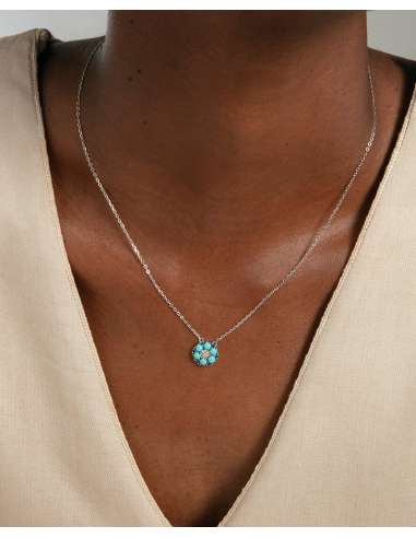 Collar para Mujer de Plata con Turquesas y Circonitas Azules - Viceroy 2376C000-33