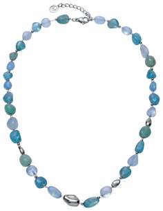 Collar para Mujer de Acero con Piedras Naturales Azules y Verdes - Viceroy 14359C01016