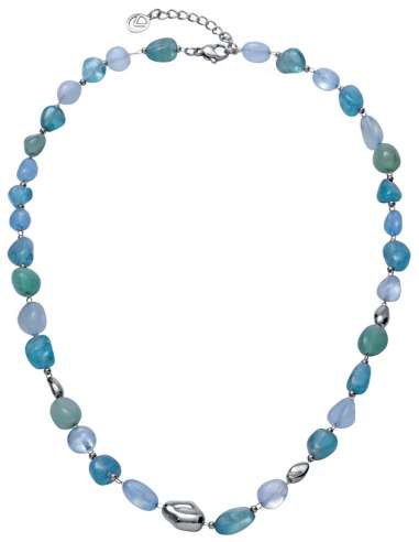 Collar para Mujer de Acero con Piedras Naturales Azules y Verdes - Viceroy 14359C01016