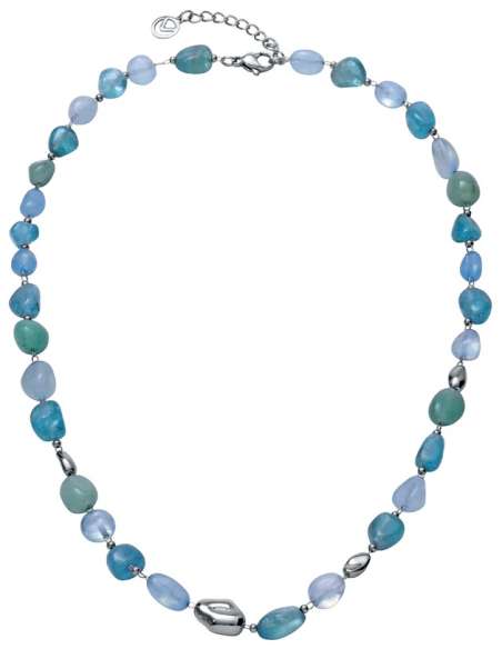 Collar para Mujer de Acero con Piedras Naturales Azules y Verdes - Viceroy 14359C01016