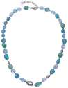 Collar para Mujer de Acero con Piedras Naturales Azules y Verdes - Viceroy 14359C01016