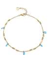 Pulsera para Mujer de Acero Dorado con Cristales Azules - Viceroy 14366T01012