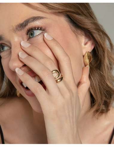 Anillo para Mujer de Acero Dorado Diseño Abierto - Viceroy 14371A01412