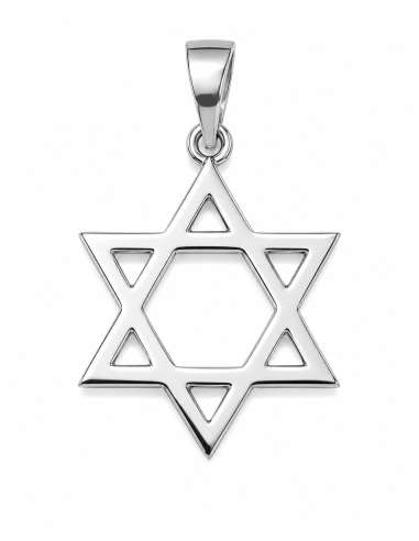 Colgante Estrella de David - Plata de ley
