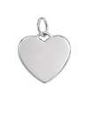 Colgante Corazón para Grabar - Plata de Ley