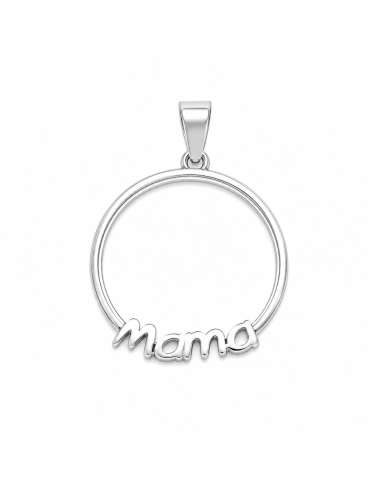 Colgante Mamá Circular - Plata de Ley