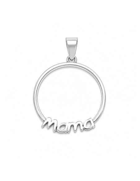 Colgante Mamá Circular - Plata de Ley