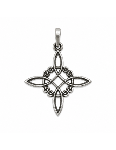 Colgante Nudo de Bruja Celta - Plata de Ley