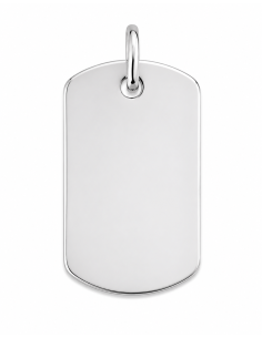 Chapa Militar Lisa Pequeña para Grabado - Plata de Ley