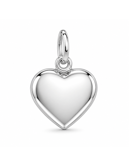 Colgante Corazón Abombado - Plata de Ley