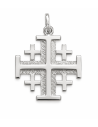 Colgante Cruz de Jerusalén - Plata de Primera Ley