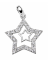 Colgante Estrella Calada con Circonitas - Plata de Ley