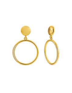 Pendientes para Mujer de Plata chapada con Circonitas - Salvatore 268A0144