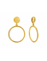 Pendientes para Mujer de Plata chapada con Circonitas - Salvatore 268A0144
