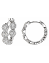 Pendientes para Mujer Aro de Plata con Circonitas - Salvatore 136A0755
