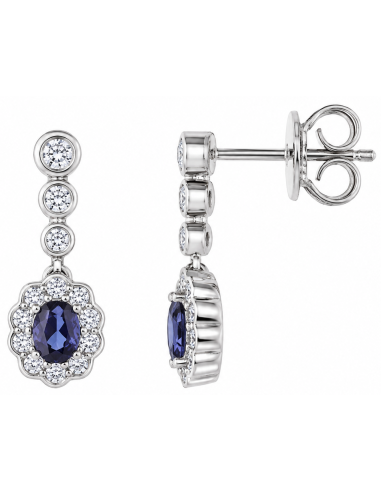 Pendientes para Mujer de Plata Colgantes con Circonitas - Salvatore 136A0805