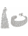 Pendientes para Mujer Aro de Plata con Circonitas - Salvatore 195A0194