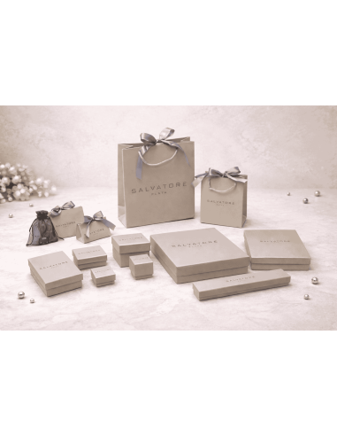 Pendientes para Mujer de Plata Dorada con Piedras Naturales - Salvatore 163AM005