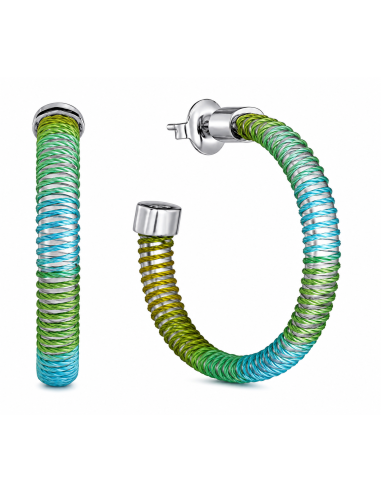 Pendientes para Mujer de Acero Verde y Azul - Viceroy 14361E01019
