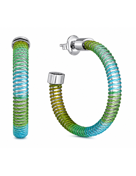 Pendientes para Mujer de Acero Verde y Azul - Viceroy 14361E01019