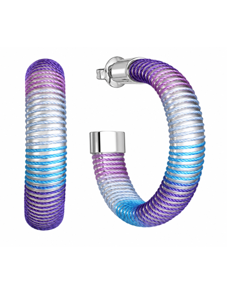 Pendientes para Mujer de Acero Lila y Azul - Viceroy 14361E01013