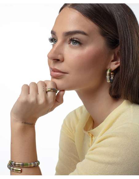 Pendientes para Mujer de Acero Dorado Azul y Verde - Viceroy 14361E01016