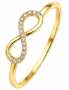 Anillo para Mujer Infinito con Circonitas - Oro Amarillo 18K