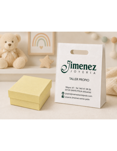 Pinza Infantil Chupete  Oval Liso (Personalizable) - Global Argenti GA0032P